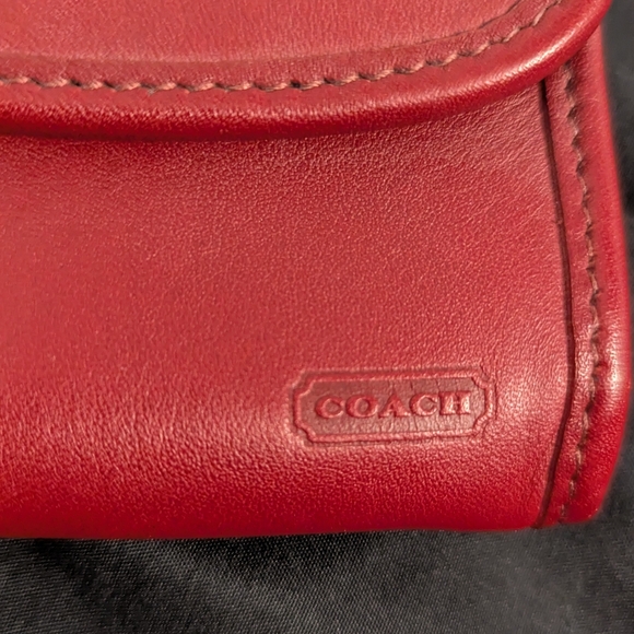 Vintage Red Coach Wallet - Picture 2 of 5